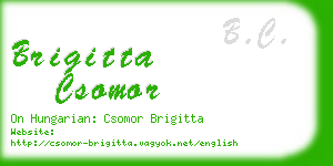 brigitta csomor business card